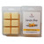 Vanilla Bean soy wax melt clamshell with six cream-colored cubes by Candles by Christie