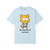Stressed Kitty shirt with wide-eyed cartoon cat and text “My Last Nerve Just Quit” – Coo Coo’s Coffee tee. Chambray front print