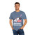 Udderly Exhausted tee featuring cartoon sleepy cow with Zs and bold black text – funny caffeine shirt by Coo Coo’s Coffee