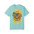Barista Beach Bones Tee – skeleton surfer with coffee gear from Coo Coo’s Coffee, Jax Beach inspired, Chalky mint front print