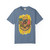 Barista Beach Bones Tee – skeleton surfer with coffee gear from Coo Coo’s Coffee, Jax Beach inspired, blue jean front print