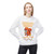 It Deserves Action sweatshirt – Childhood cancer tribute with Lego squirrel and bravery beads honoring Jaxen by Coo Coo’s Coffee, White, female Model