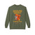 It Deserves Action sweatshirt – Childhood cancer tribute with Lego squirrel and bravery beads honoring Jaxen by Coo Coo’s Coffee, Military Green
