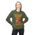 It Deserves Action sweatshirt – Childhood cancer tribute with Lego squirrel and bravery beads honoring Jaxen by Coo Coo’s Coffee, Military Green Female Model