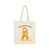 Tote bag with gold childhood cancer ribbon and bravery beads – Let’s Be the Action by Coo Coo’s Coffee