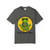 Brew Good Vibes Tee – Zen gecko Bert meditating with coffee on Comfort Colors shirt by Coo Coo’s Coffee Pepper