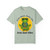 Brew Good Vibes Tee – Zen gecko Bert meditating with coffee on Comfort Colors shirt by Coo Coo’s Coffee Bay