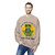 Brew Good Vibes Sweatshirt – Zen Gecko Bert meditating with coffee by Coo Coo’s Coffee Sand Male Model