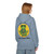 Brew Good Vibes Hoodie – Zen gecko meditating in coffee bliss by Coo Coo’s Coffee,
Stone Blue Female Model