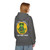 Brew Good Vibes Hoodie – Zen gecko meditating in coffee bliss by Coo Coo’s Coffee, Charcoal Female Model