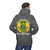 Brew Good Vibes Hoodie – Zen gecko meditating in coffee bliss by Coo Coo’s Coffee, Charcoal Male Model