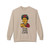 Frida-inspired sweatshirt design with woman holding coffee and “Viva Ama Café” text – Coo Coo’s Coffee, Sand