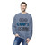 Stone Blue crewneck sweatshirt featuring the bold “Coo Coo’s Coffee” logo in black and blue paw-print lettering across the chest. Male Model