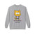 Sport Grey sweatshirt featuring a wide-eyed cartoon cat with the phrase “My Last Nerve Just Quit” in bold black font.