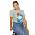 yellow tee shirt with surfing chicken graphic and text "Poultry-Powered Coffee-Fueled" – Miss Sally by Coo Coo’s Coffee