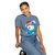 yellow tee shirt with surfing chicken graphic and text "Poultry-Powered Coffee-Fueled" – Miss Sally by Coo Coo’s Coffee
