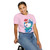 yellow tee shirt with surfing chicken graphic and text "Poultry-Powered Coffee-Fueled" – Miss Sally by Coo Coo’s Coffee