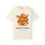 ivory tee shirt with caffeine molecule design labeled “Molecule of Madness – Fueled by Coo Coo’s Coffee”
