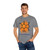 brown-orange tee shirt with caffeine molecule design labeled “Molecule of Madness – Fueled by Coo Coo’s Coffee”