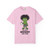 blossom tee with frazzled green gecko (Bert) holding coffee cup and text “I’m Not Brewed for This” – funny coffee shirt by Coo Coo’s Coffee