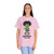 tan tee with frazzled green gecko (Bert) holding coffee cup and text “I’m Not Brewed for This” – funny coffee shirt by Coo Coo’s Coffee