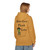 light gray hoodie with frazzled green gecko holding a coffee cup and the text “Brew First, Think Later – Fueled by Coo Coo’s Coffee”