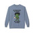 stone blue sweatshirt with frazzled Bert cartoon holding coffee and the text “He Practiced 40 Hours… But Forgot to Brew”