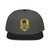 black snapback hat with embroidered Bert surfing badge and yellow bill – Coo Coo’s Coffee