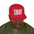 black snapback hat with bold white SBOF embroidery – minimalist small batch streetwear cap by Coo Coo’s Coffee