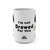 Front view of Not Brewed for This coffee mug showing bold text and cartoon character
