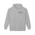 Sport grey hoodie front view with small chest print ‘For Every Kid.