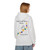 Person wearing Every Bead Tells a Story hoodie showing bravery bead heart graphic on back