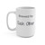 Brewed for Each Other typography on white ceramic 15oz mug – Valentine gift
