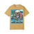 Jax Beach Surf Skull graphic tee in mustard color by Coo Coo’s Coffee
