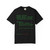 Hello Coffee in C++ coffee tee, front — a short C++ program in green monospace terminal text on a dark shirt, including comments "// brew time" and "// baristas" and a final line "return 0; // pour decisions were made," with a Florida Brew Crew and Coo Coo's Coffee line beneath — Coo Coo's Coffee Tech collection coding tee.