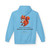 Our block-built squirrel — brave, small, and unmistakably himself — holds his gold ribbon beneath the line we believe in: from little acorns, mighty love grows.  $7 from every hoodie goes to help families facing childhood cancer. hoodie sky back