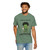 Person wearing the Undercaffeinated & Overwhelmed coffee t-shirt from Coo Coo’s Coffee male light green