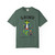 Grind coffee t-shirt — skateboarding gecko Bert grinding a rail with coffee printed on the front, blue spruce
