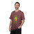 Person wearing the Back in My Day, Coffee Was Coffee coffee t-shirt from Coo Coo’s Coffee, brick