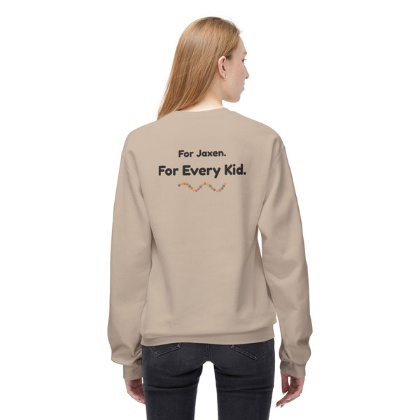 More Than Awareness – It Deserves Action Crewneck (For Every Kid) by Coo Coo’s Coffee
