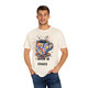 Chaos Brew tee with abstract coffee cup and colorful splatter art – Coo Coo’s Coffee shirt for creatives and caffeine lovers