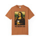Mocha Lisa tee shirt featuring the Mona Lisa holding a cup of coffee – Coo Coo’s Coffee artist-inspired design. Yam front print
