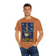 One More Cup Before I Gogh tee featuring Van Gogh-inspired art with coffee cup and swirling sky – Coo Coo’s Coffee artist shirt