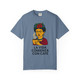 Frida-inspired coffee shirt with text “La Vida Comienza con Café” – comfort colors tee from Coo Coo’s Coffee. blue jean front print