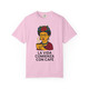 La Vida Comienza con Café Tee in Blossom – Soft pink artistic coffee shirt by Coo Coo’s Coffee.