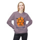 purple sweatshirt with caffeine molecule graphic and “Molecule of Madness” text, gift for science and coffee lovers