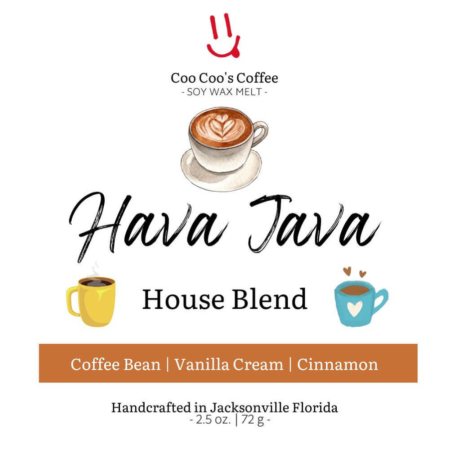 Hava Java House Blend Soy Wax Melt Candle