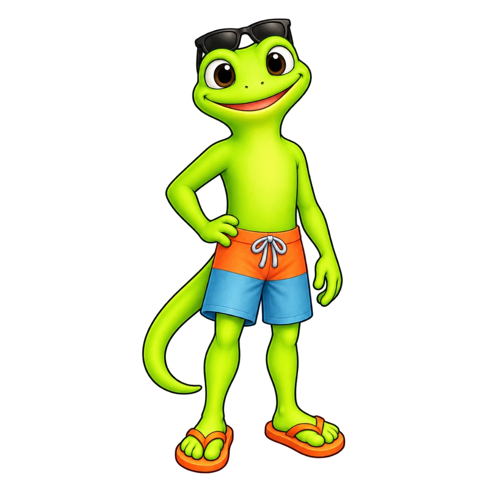 Bert the gecko — Coo Coo's Coffee