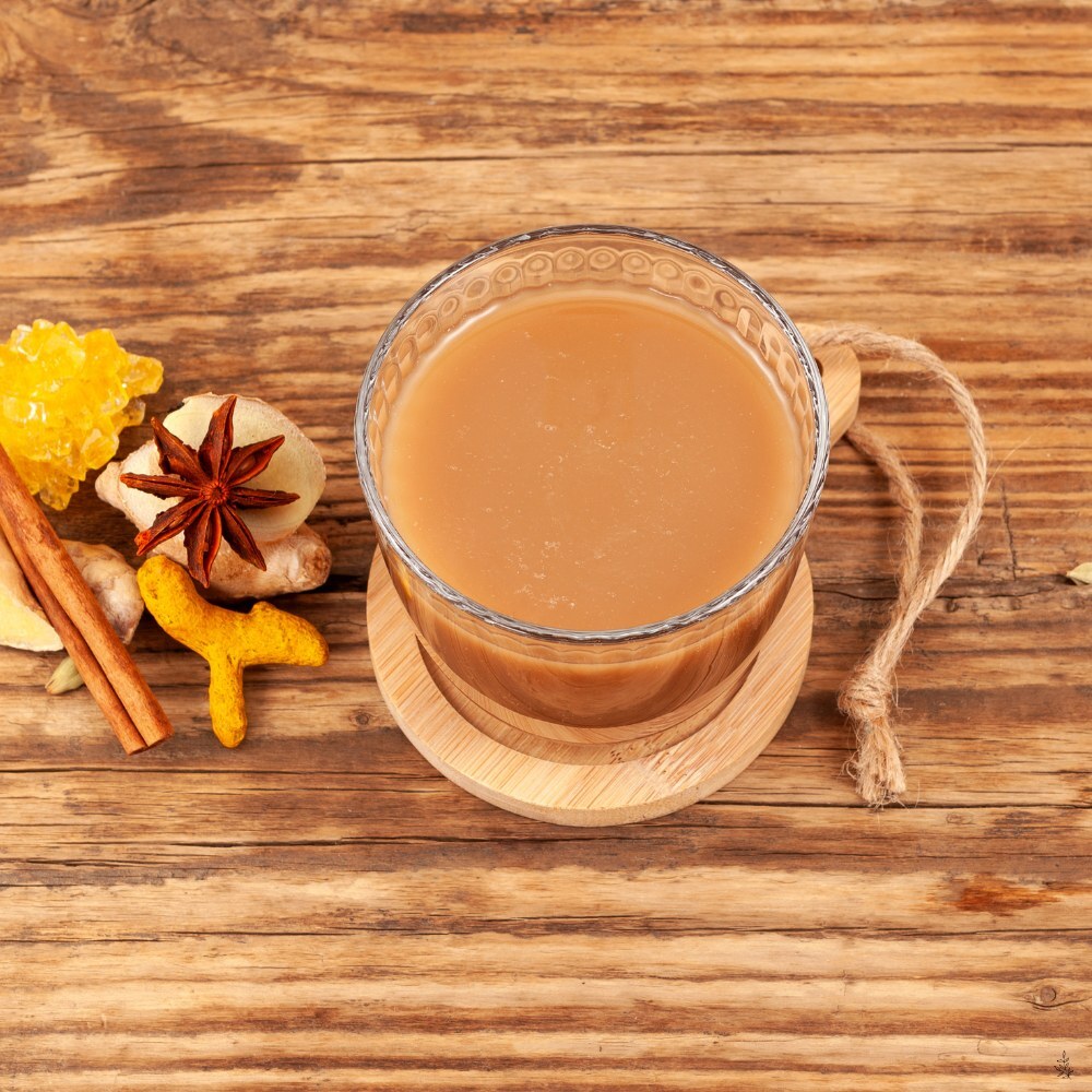 Adjusting spices and sweetness in chai (placeholder image)
