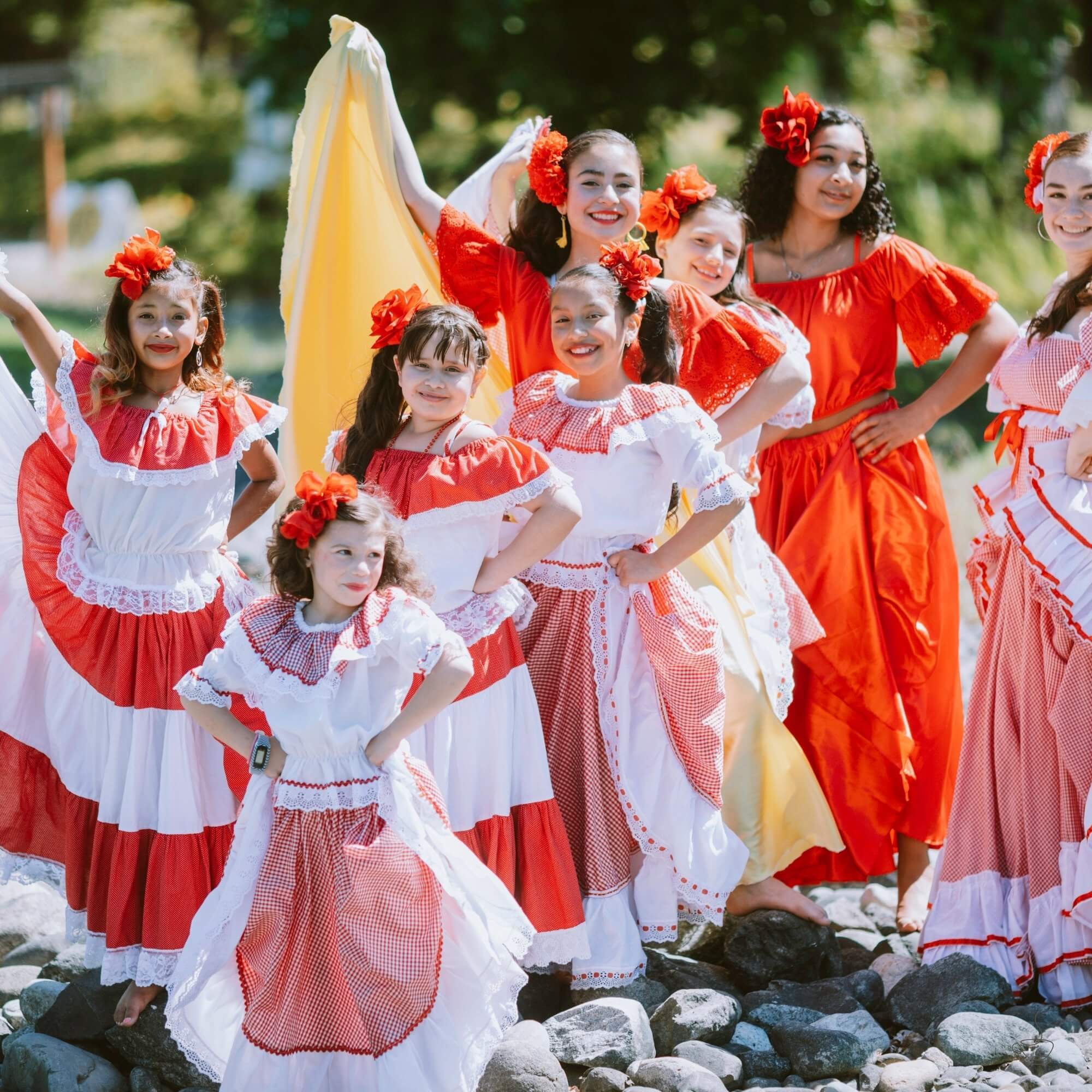 Cupping table with Colombian coffees